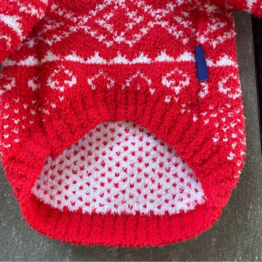 NWT Red and White Patterned Cat and Small Dog Sweater